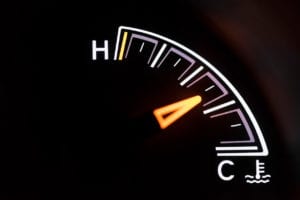 Vehicle temperature gauge