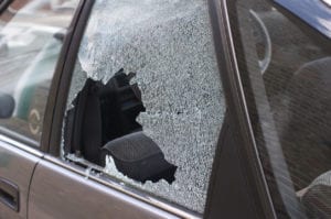 if your car window is broken
