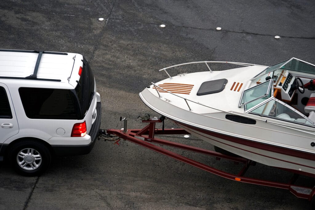 Car towing with trailer - Arizona Trailer Registration