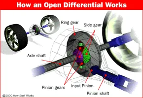 diagram of car differential